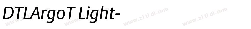 DTLArgoT Light字体转换